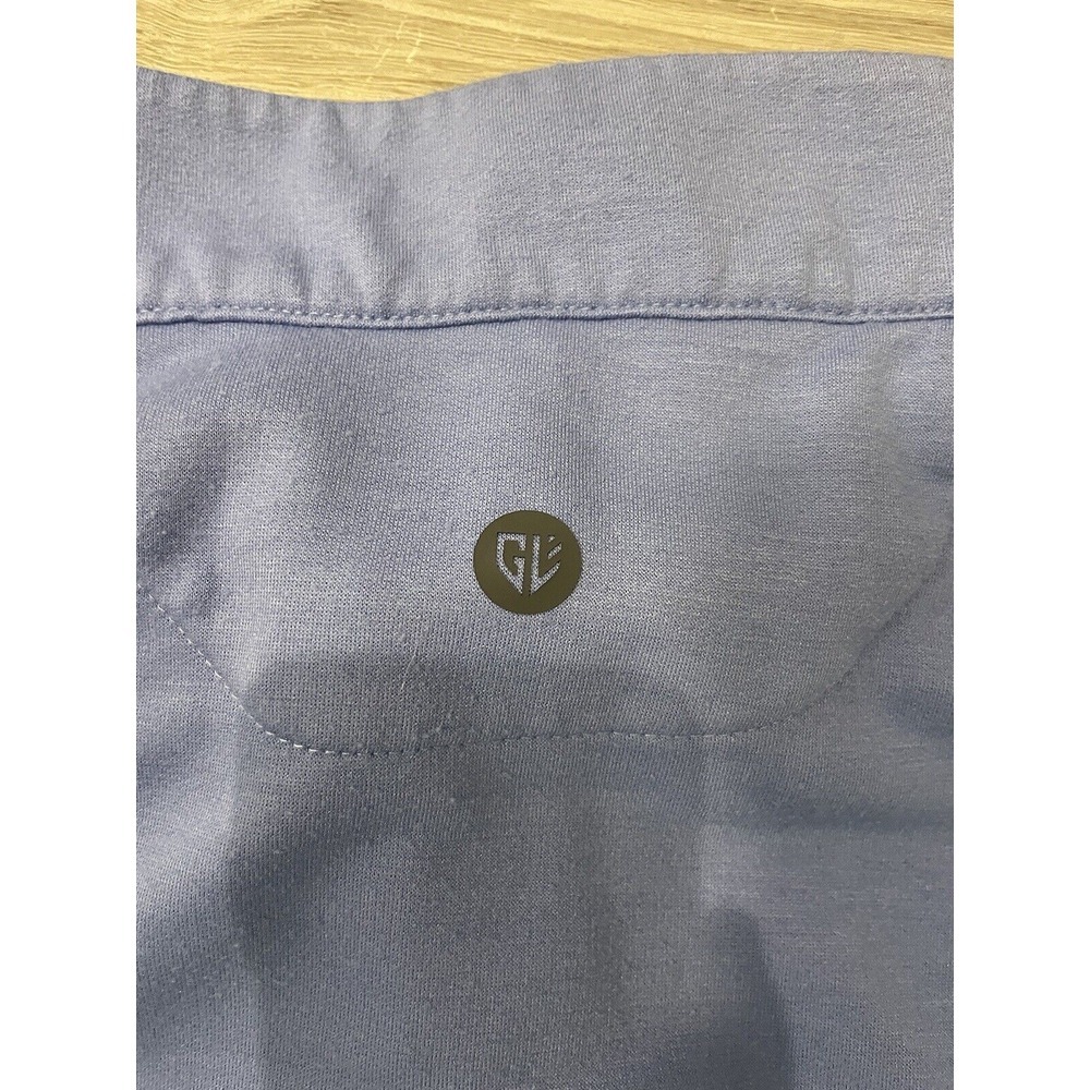 Graham Luxe Porter 1/4 Zip Pullover Men's 2XL Light Blue Performance Rayon Golf - Picture 9 of 10